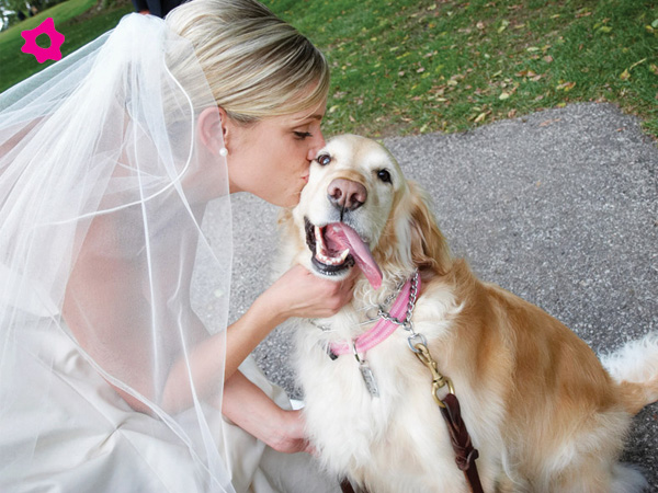 novia con perro 